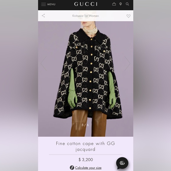Gucci Jackets & Blazers - Gucci Cape